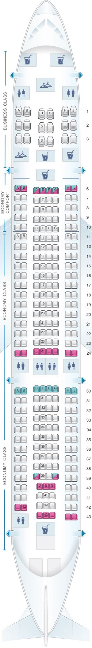 airbus a330 200 seating plan|KLM’s Airbus A330.